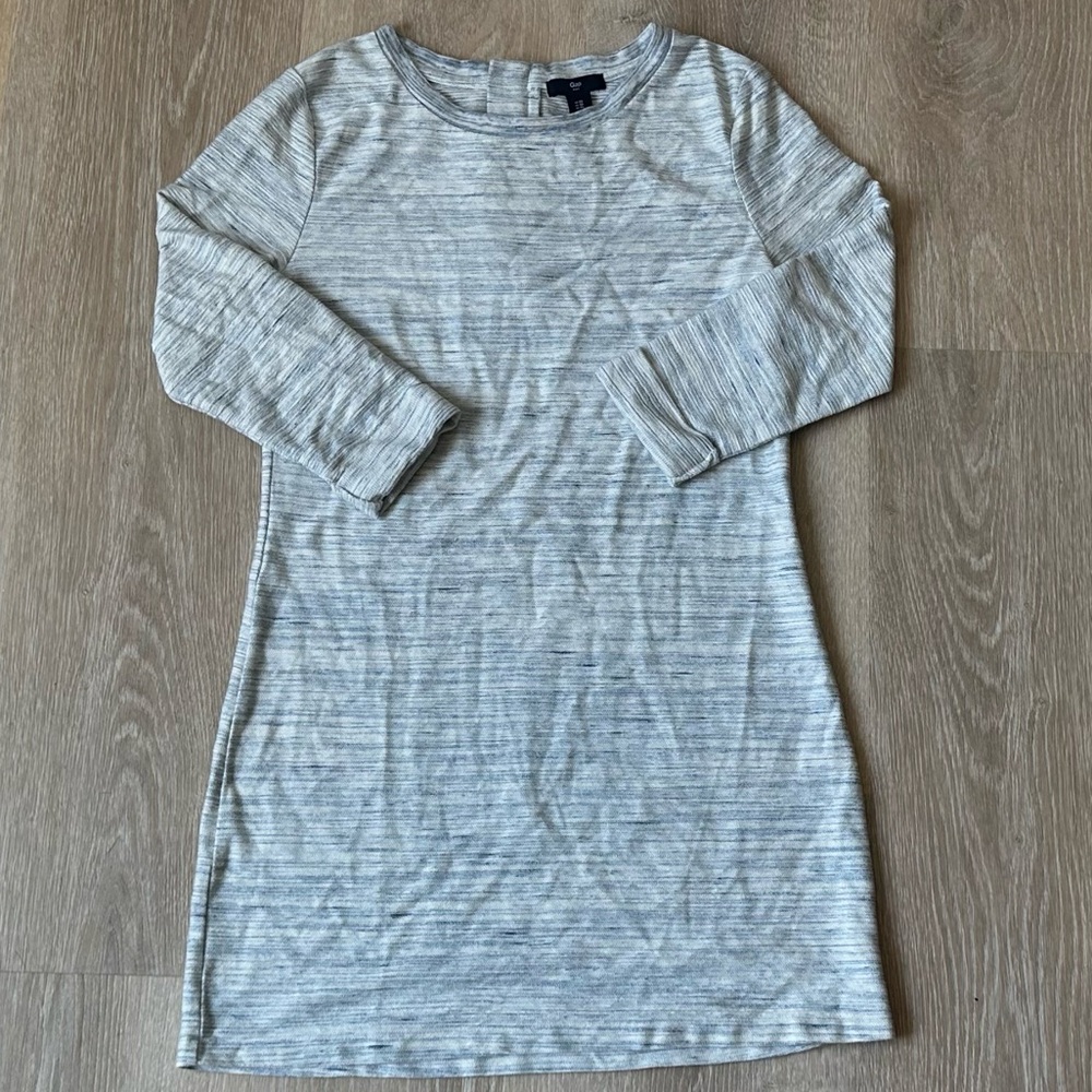 GAP Blue and White 3/4 Sleeve Dress
